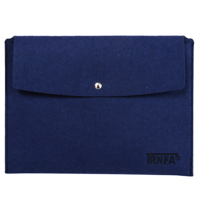 

Letter hair TRNFA MZ-162 blue blanket file bag hand button button briefcase office life storage bag A4 information bagging stationery