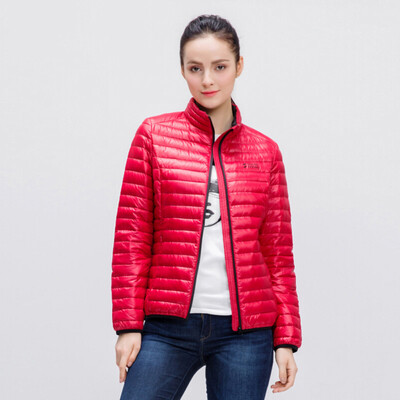 

Snow autumn and winter down jacket women fashion thin short paragraph warm jacket autumn feather A1621YY372 Cape blue | 5043 S