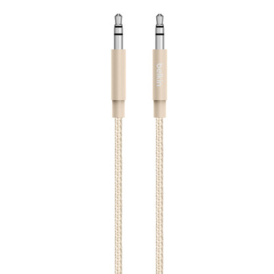 

Belle BELKIN AV10164bt04-GLD 1.2 m metal texture high fidelity audio cable, gold