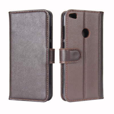 

GANGXUN Huawei P8 Lite 2017 Case Genuine Leather Magnetic Flip Cover Kickstand Card Slot Wallet Pouch for Huawei Honor 8 Lite GR3