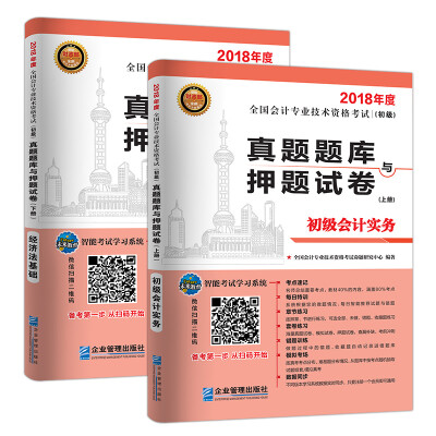 

2018年全国会计专业技术资格考试职称真题题库与押题试卷 ：初级会计实务+经济法基础（套装共2册）