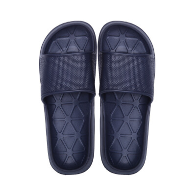 

【Jingdong Supermarket】 Hommy home light door bathroom slippers light soft bottom bath cooler slippers male models deep blue 41-42 HM1585