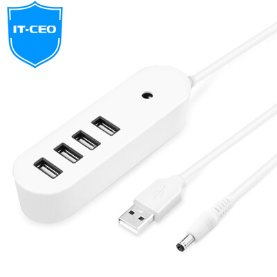 

IT-CEO 4-портовый USB2.0 сплиттер высокоскоростное расширение перетаскивания более четырех интерфейсов конвертер ноутбук настольный компьютер HUB концентратор 0,9 метра белый W530