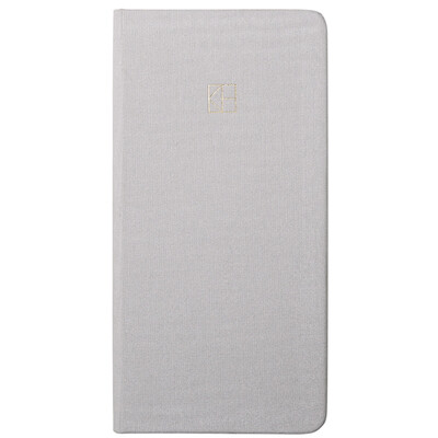 

Kinbor self-filling week plan schedule book hand account notes diary hand books bookbank gray KGB22201