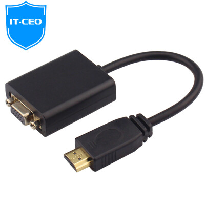 

IT-CEO HDMI-VGA-конвертер HD-видеоадаптер с 3,5-миллиметровым аудиокабелем hdmi interface head video cable computer Проектор для телевизора V08HV-3