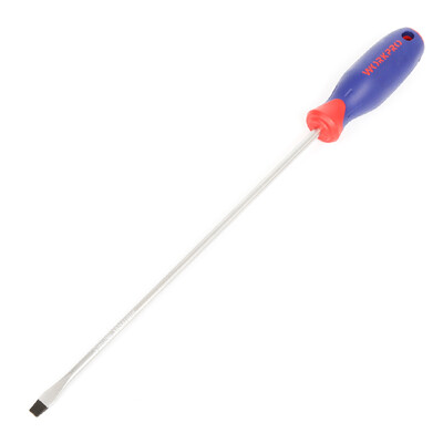 

WACKER WORKPRO W021222N high quality vanadium steel magnetic flat-blade screwdriver 5 100mm two-color handle screwdriver screwdriver screwdriver