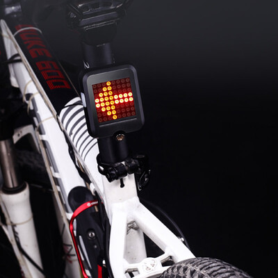 

SOSPORT bicycle light mountain bike intelligent turn signal USB charging strobe laser tail light