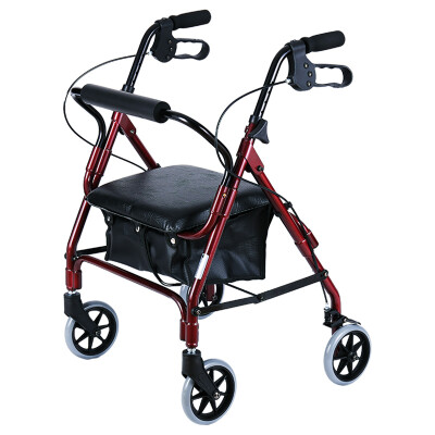 

Eucalyptus Rehabilitation Walker Shopping Cart UKD-3505 Low Soft Seat Aluminum Walker Trolley Foldable Wheelchairs