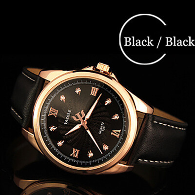 

Men Wristwatch Diamond Watch For Mens 2017 Top Brand Luxury Famous Male Elegant Clock Leather Wrist Watch Quartz-watch