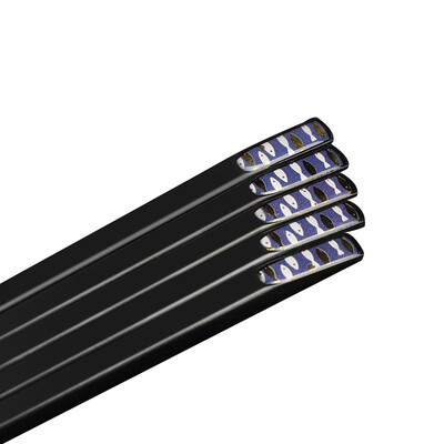 

East chopsticks chopsticks alloy chopsticks stainless steel mold chopsticks 5 sets of sunflower Koi H811
