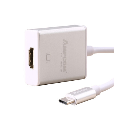 

Pukang (AMPCOM) Type-C к HDMI подключение HD TV адаптер проса Air Macbook дисплей проектор конвертер USB-C 3,1 Серебро Алюминий