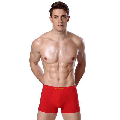 

【Jingdong Supermarket】 St. Paul's 2 men's men's underwear red fancy in the waist four corners underwear men's red  code