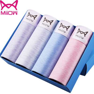 

Cat people (MiiOW) [4] men's underwear men's flat pants breathable elastic u convex sexy waist men's four corners shorts XL
