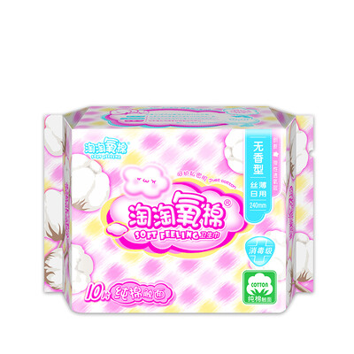 

Amoy Amoy cotton sanitary napkin cotton fantail daily 240mm 8 without fragrance