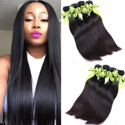 

Grade 8A Peruvian Virgin Hair Straight 4 Bundles Human Hair Peruvian Straight Virgin Hair 8"-26" Puruvian Straight Hair Bundles