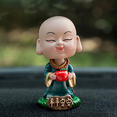 

Molong creative car safety&safety ornaments car accessories car car decoration car car decoration supplies head cute little monk calm