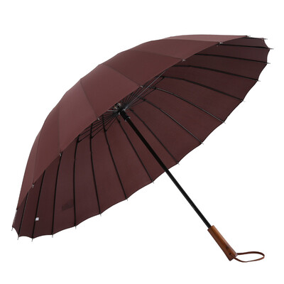 

Mido MAYDU solid wood handle 24 bone oversized umbrella men business long handle umbrella M6003 blue