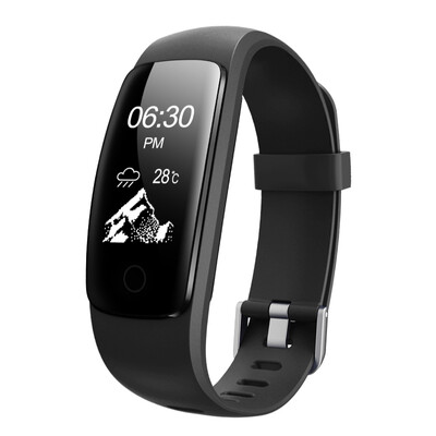 

Moving hands Pom Pro bracelet smart bracelet sports bracelet heart rate bracelet full-screen touch vibration reminder movement step waterproof technology black