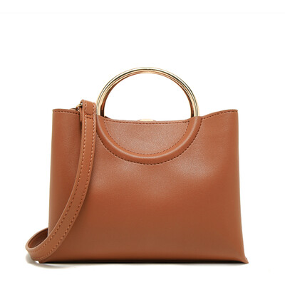 

MICOCAH Women Metal Ring Hand With Portable Pillow Shoulder Messenger Bag 2Color GL30045
