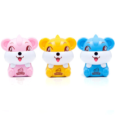 

Guangbo automatic lead pencil sharpener pencil sharpener student supplies happy mouse color random single XBQ97004