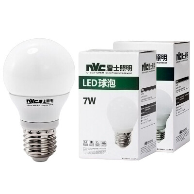 

NVC LED bulb bubble 7 W E27 large screw light source energy saving lamp yellow light 3000K