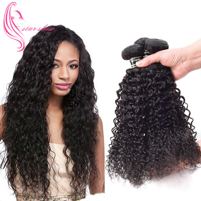 

7A Перуанские девичьи волосы 3 комплекта Kinky Curly Hair Bouncy Hair Bundles Ткачество Новое прибытие Быстрая доставка