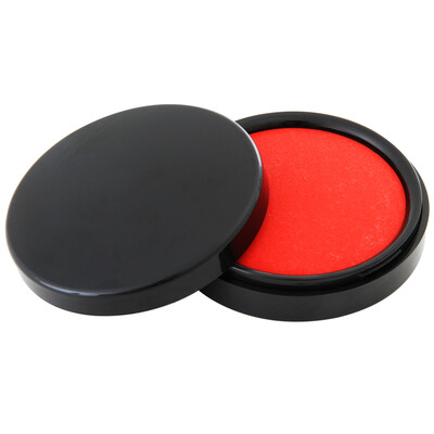 

Deli deli φ89mm round seconds dry financial printing pad ink red 9869