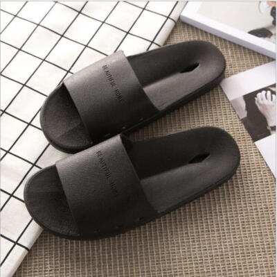 

Bathroom slippers male home hollow bathing soft bottom leaks quick dry slippers