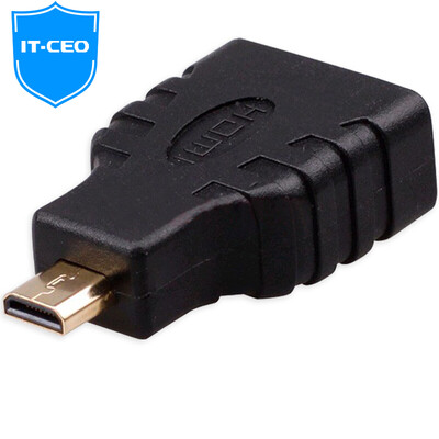 

IT-CEO V7XF21 HDMI-женщина для MICRO (микро) Разъем HDMI-переключателя двусторонний конвертер для мобильных телефонов стандартный поворот D-type high-definition black