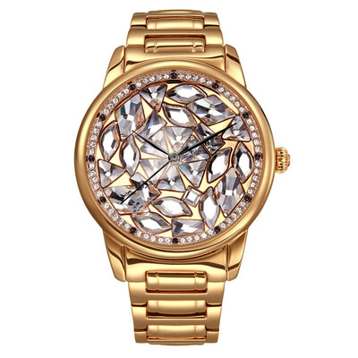 

Womens Watch Glaring Personality Quartz Watch With A Steel Watchband