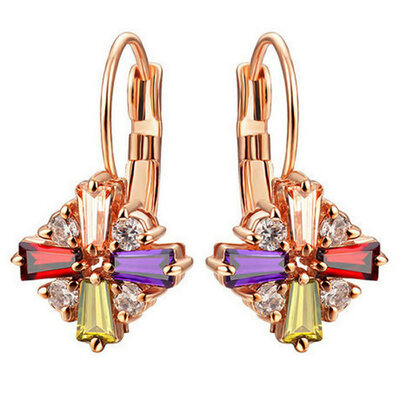 

Yoursfs@ Blooming Flower Dangle Earrings For Women Luxury Multi Crystals Earring Bridal Jewelry Online Shopping India