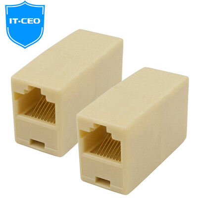 

IT-CEO RJ45 разъем соединителя разъема кабеля через сеть через первые шесть категорий 7-разрядный сетевой кабель расширения удлинителя широкополосного сетевого модуля 2 шт. V7W1-2