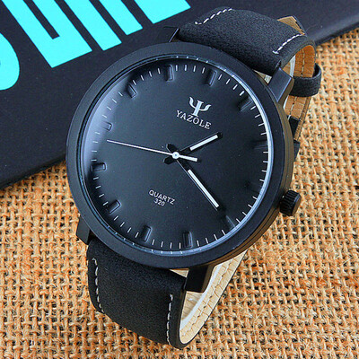 

YAZOLE Fashion men Wrist Watch Top Brand Luxury Casual Male Clock Quartz-watch Business Black Relogio Masculino