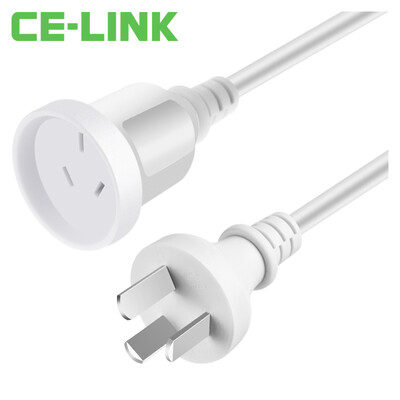 

CE-LINK 3 Prong 10A/16A Male to 10A Female Power Extension Cord with Full Copper Wire