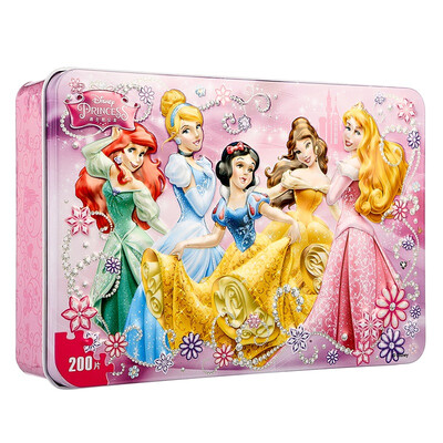 

Disney Disney children puzzle 200 pieces of tin puzzle wooden princess large collection (ancient puzzle puzzle wooden toy) 11DF2795