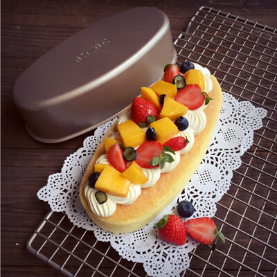 

Jingdong Supermarket Cook Kitchen CHEF MADE Baking Mold Non-stick Cheese Cheese Cake Mold Oval 222 56cm Oven Tools Champagne Gold WK9062