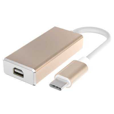 

BIAZE USB3.1 / Type-C to mini DP Lightning Interface Converter USB-C to Mini DP Adapter New Apple MacBook Adapter R3 Gold