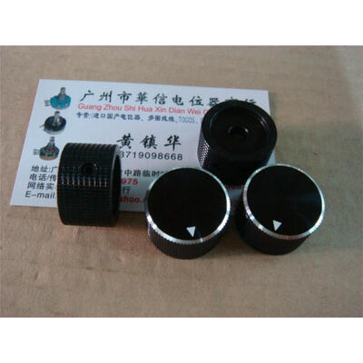

All aluminum black knob cap diameter holes were 6MM 6.4MM 25MMX15MM