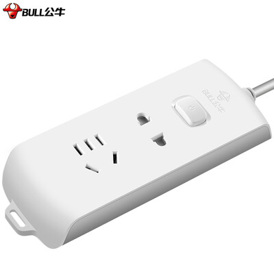 

Bull (BULL) GN-B2110 new national standard socket plug-in board / row row / row of plug / wiring board / drag line board 2 total control length of 1.8 meters