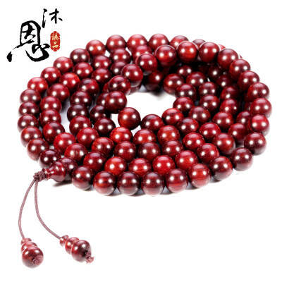 

Muen lobular red sandalwood Venus hand string 108 * 8mm high oil dense mud more Venus SC23490