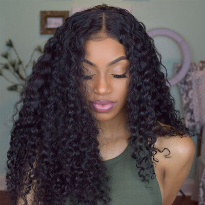 

Pre Plucked 360 Frontal Curly Hair With Bundles 7A Filipino 360 Full Lace Frontal Closure Kinky Curly With Natural Hairline