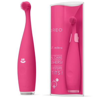

Л Fei Er (FOREO) Yi Sa ISSA Mikro интеллигентного электрической зубной щетки силикона ребенок обучения ребенка вибрация низкочастотного звуковой электрической зубная щетка вишневая