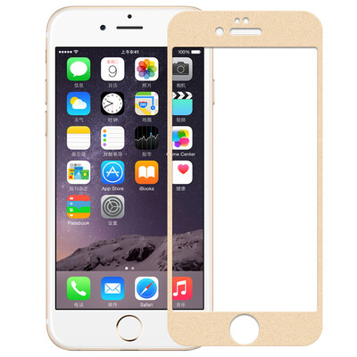 

3 pieces of equipment - full coverage Meiyi iPhone6S 6 tempered film Apple 6 mobile phone full coverage protective film 47 inches - earth Hao gold