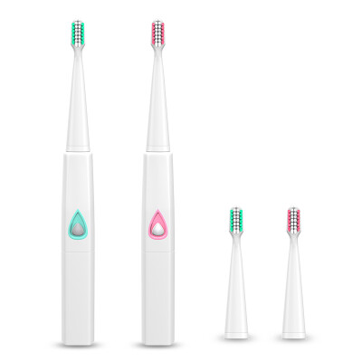 

Platinum Swiss TB-005 electric toothbrush (to send three brush head 5 battery 1) no need to charge the sound wave vibration adult toothbrush green