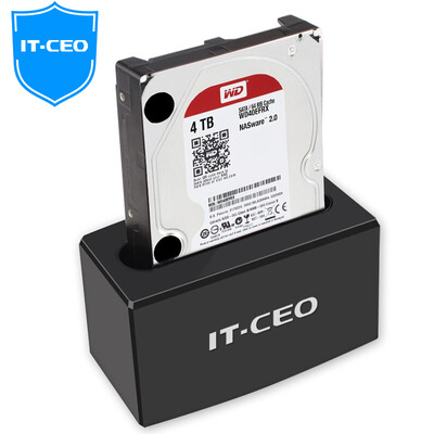 

IT-CEO IT-171 USB3.0 для мобильных жестких дисков 2,5 / 3,5-дюймовый универсальный SATA-последовательный порт SSD твердотельный жесткий диск ноутбук жесткий диск внешняя коробка черный