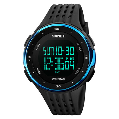 

Time beauty skmei watch men's sports watch multi-function student luminous electronic watch 1219 silver
