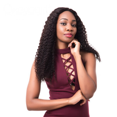 

360 Lace Frontal With Bundles Kinky Curly 3Pcs бразильские девичьи волосы с закрытием 360, высококачественные продукты для волос
