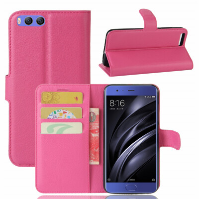 

GANGXUN Xiaomi Mi 6 Case High Quality PU Leather Flip Cover Kickstand Anti-shock Wallet Case for Xiaomi Mi 6