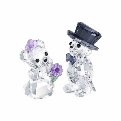 

SWAROVSKI Swarovski Kris Медведь любителей фиолетовых украшения 1096736