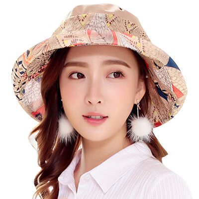 

Jingdong Supermarket] GLO-STORY Hat Female Print Stitching Floral Front Canopy Closed Cloth Cap WMZ724175 Khaki